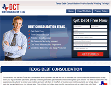 Tablet Screenshot of debtconsolidation-tx.com